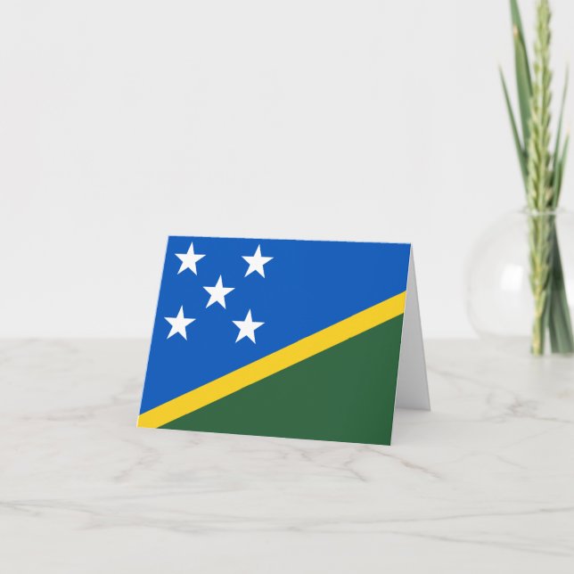 Carte Drapeau des Îles Salomon (Devant)