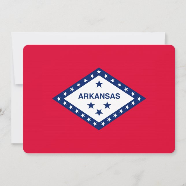 Carte Drapeau d'État Arkansas (Devant)
