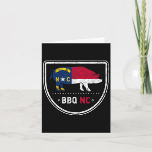 Carte Drapeau D'État De Caroline Du Nord Bbq Nc