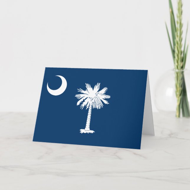 Carte Drapeau d'État de Caroline du Sud (Devant)