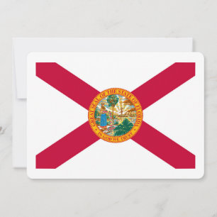 Carte Drapeau d'État de Floride