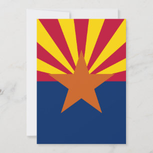 Carte Drapeau d'État de l'Arizona