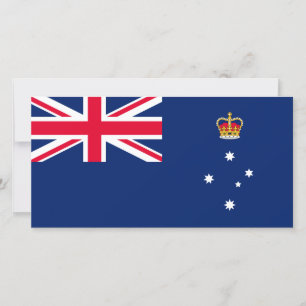 Carte Drapeau d'État de Victoria (Australie)