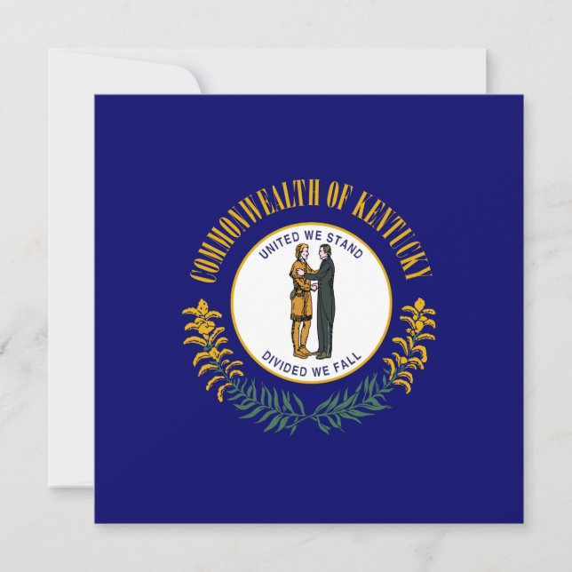 Carte Drapeau d'État du Kentucky (Devant)