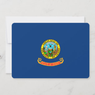Carte Drapeau d'État Idaho