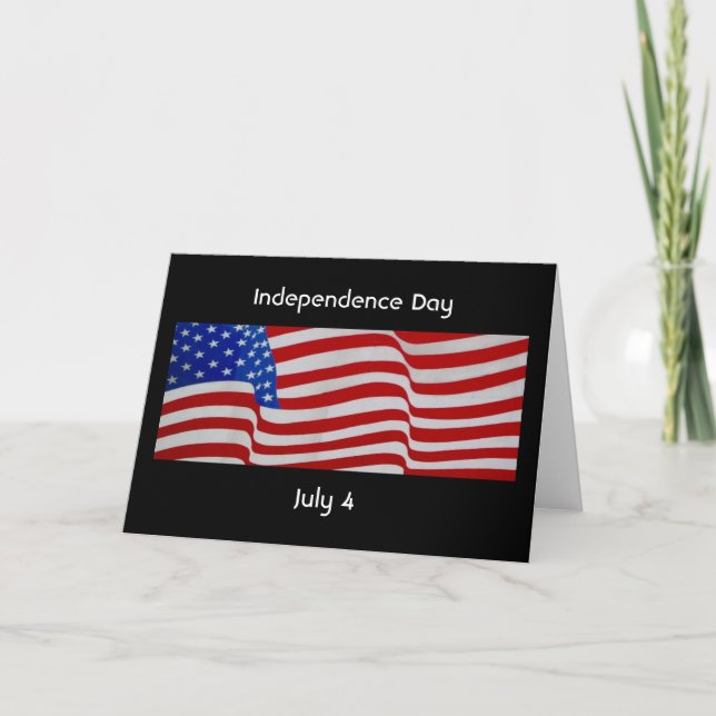 Carte drapeau d'indépendance (Devant)