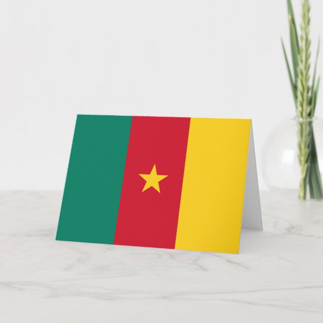 Carte Drapeau du Cameroun (Devant)