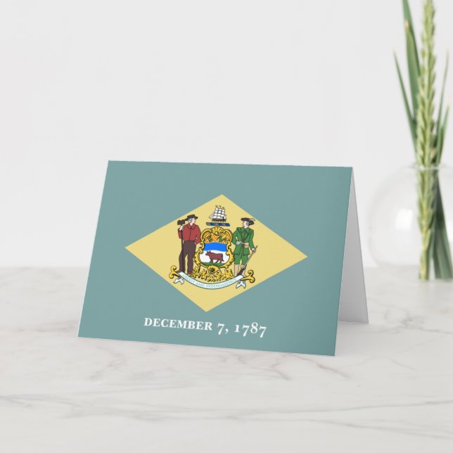 Carte Drapeau du Delaware (Devant)