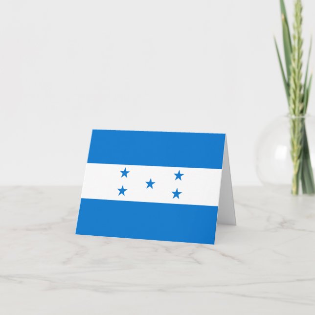 Carte Drapeau du Honduras (Devant)