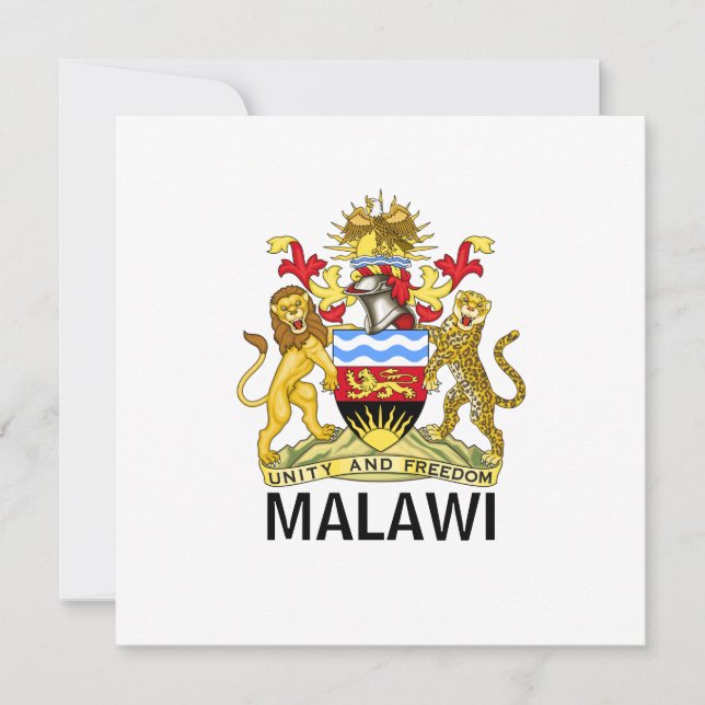 Carte Drapeau du Malawi (Devant)