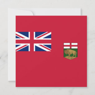 Carte Drapeau du Manitoba