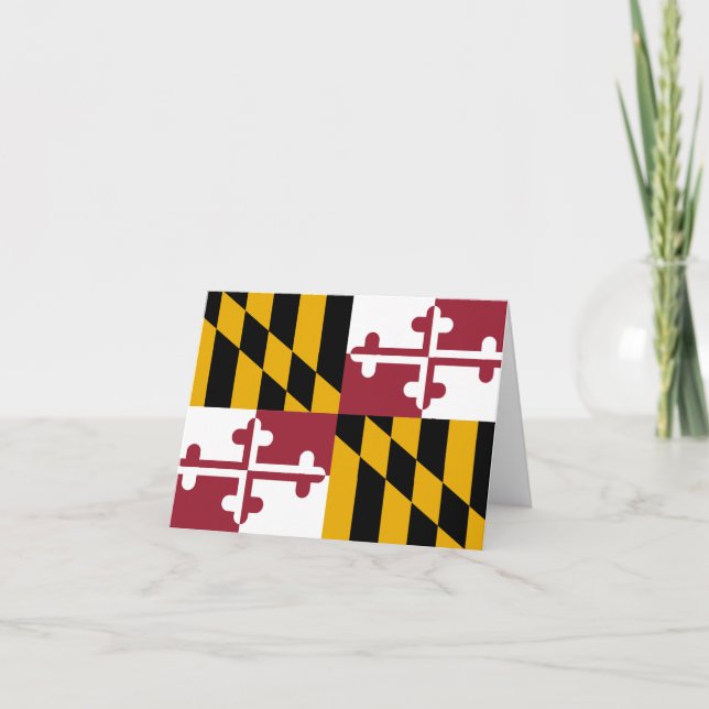 Carte Drapeau du Maryland (Devant)