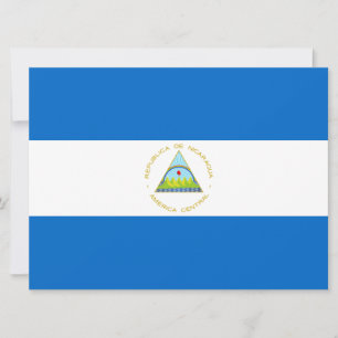 Carte Drapeau du Nicaragua