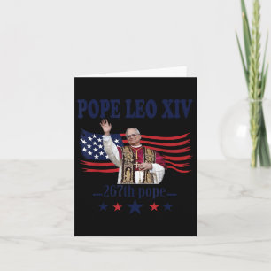 Carte Drapeau du Pape Leo Xiv Usa 267ème Pape Leo Xiv dr