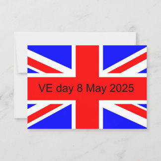 Carte Drapeau du Royaume-Uni VE jour 2025