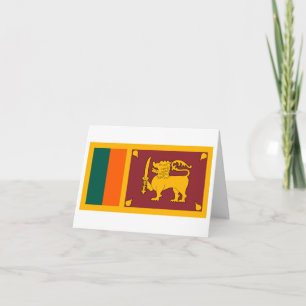 Carte Drapeau du Sri Lanka