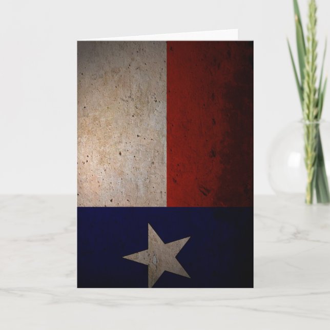 Carte Drapeau du Texas (Devant)