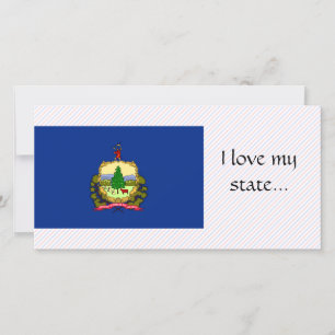 Carte Drapeau du Vermont