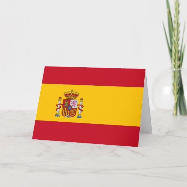 Carte Drapeau espagnol (Espagne) (Devant)