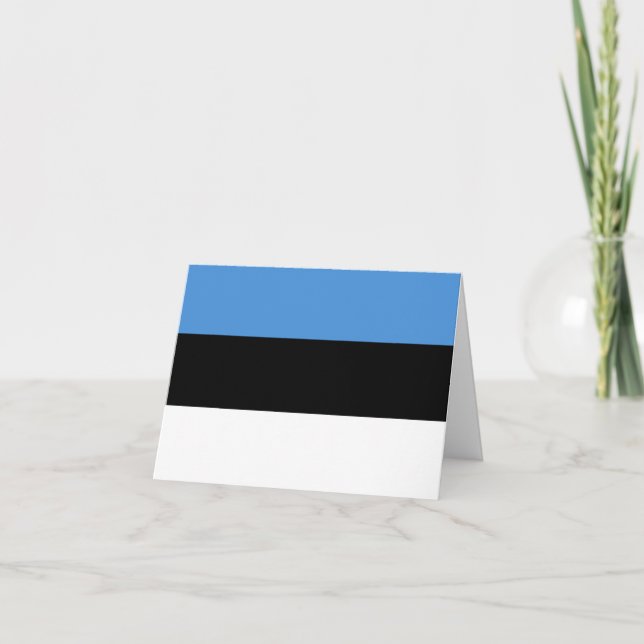 Carte Drapeau estonien (Devant)