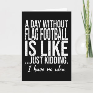 Carte Drapeau Football drôle cadeau sportif