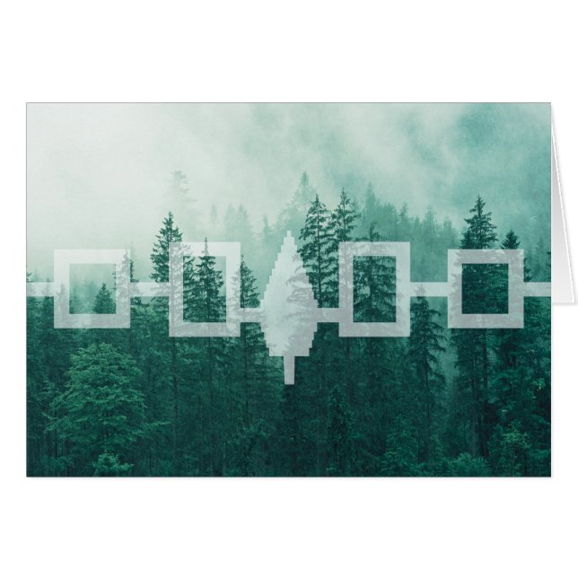Carte Drapeau Forêt Brute Haudenosaunee (Devant horizontal)