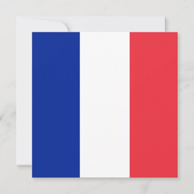 Carte Drapeau français (France) (Devant)