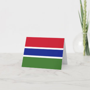 Carte Drapeau Gambie