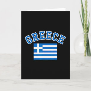 Carte Drapeau Grèce Voyage Souvenir Grec