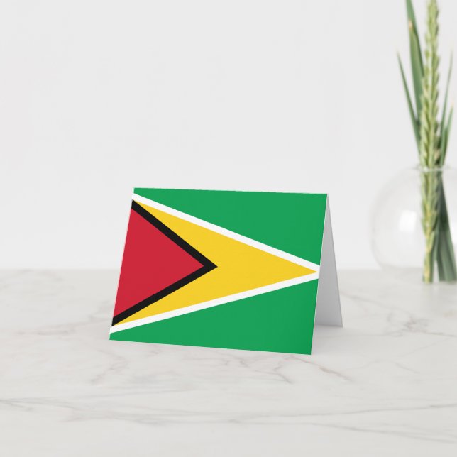 Carte Drapeau guyanais (Devant)
