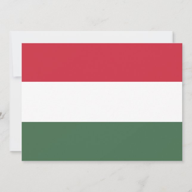 Carte Drapeau hongrois (Devant)
