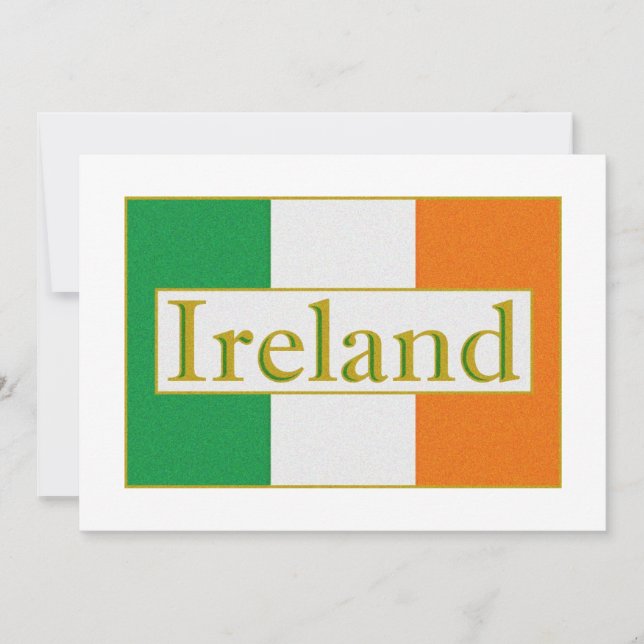 Carte Drapeau irlandais (Devant)