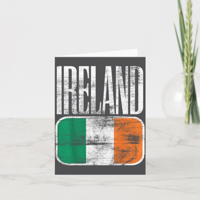 Carte Drapeau Irlande Suprt  (Devant)