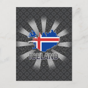 Carte Drapeau Islande 2.0