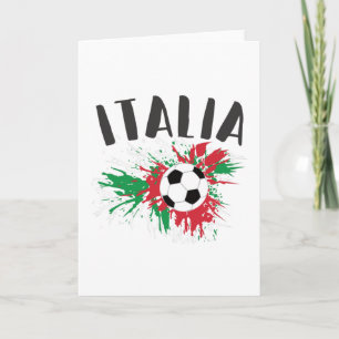 Carte Drapeau italien de balle de football