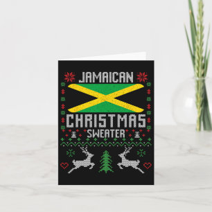 Carte Drapeau jamaïcain Sweat de Noël