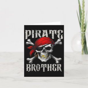 Carte Drapeau Jolly Roger et crâne à croix de pirate frè