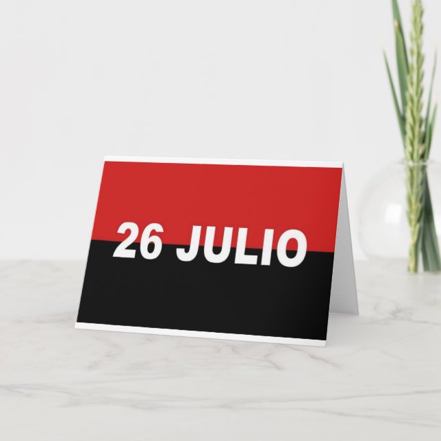 Carte Drapeau M-26-7 - Bandera del Movimiento 26 de Juli (Devant)