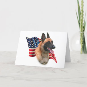 Carte Drapeau malinois belge