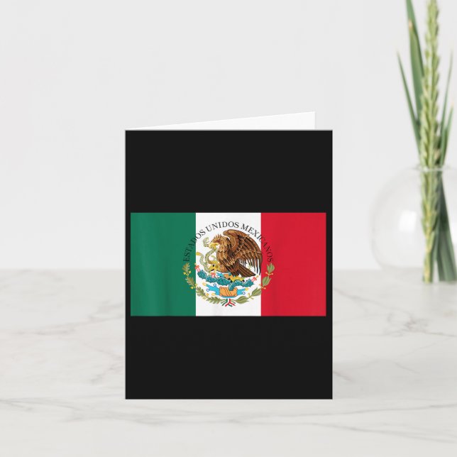 Carte Drapeau Mexicain Du Drapeau Du Mexique  (Devant)