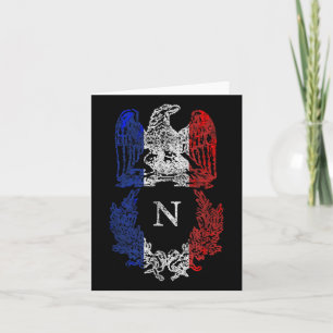 Carte Drapeau Napoléon Bonaparte Aigle Français Drapeau