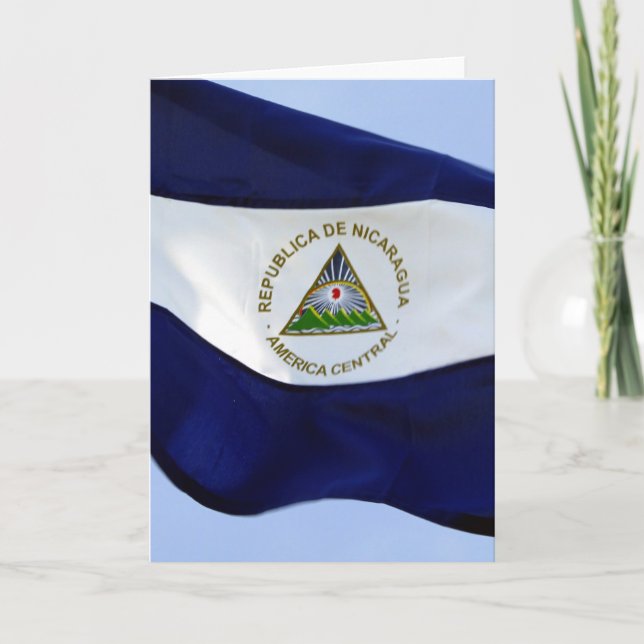 Carte drapeau nicaraguayen (Devant)
