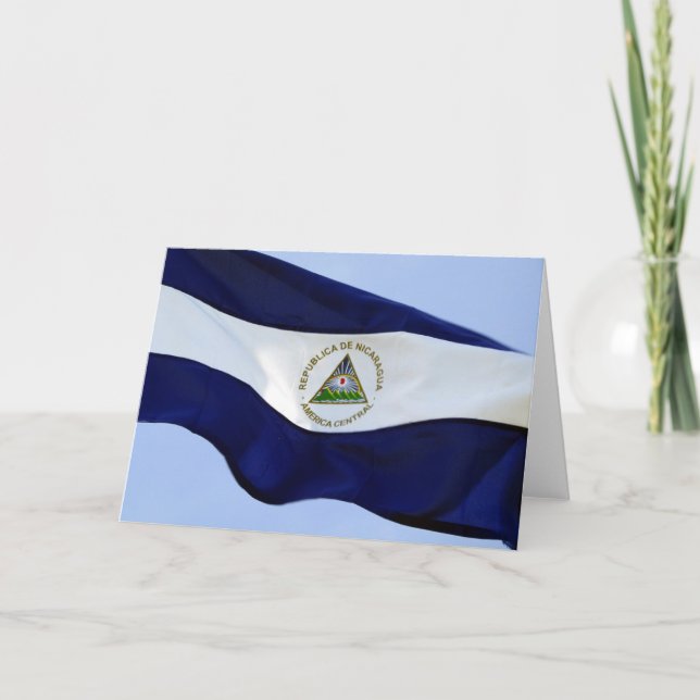 Carte drapeau nicaraguayen (Devant)