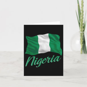 Carte Drapeau nigérian du Nigeria Afrique Hommes Femmes 