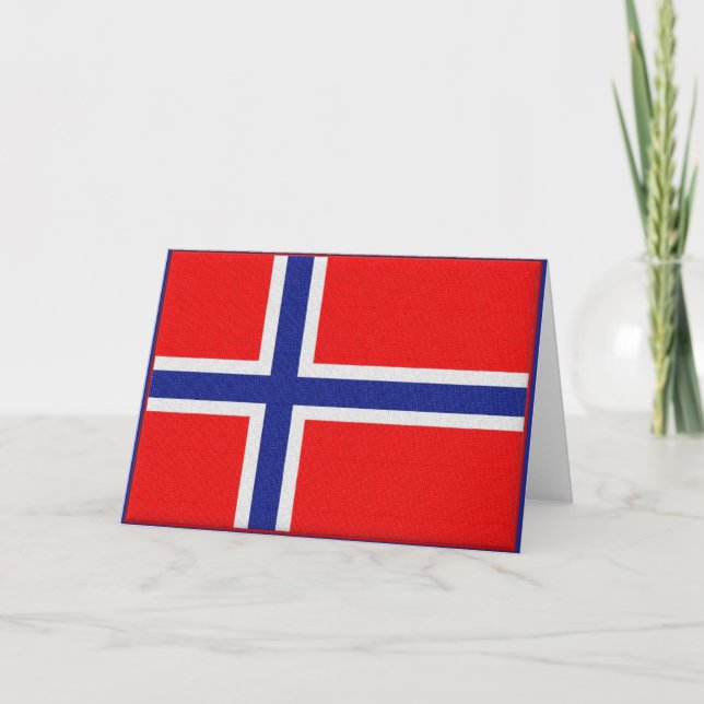 Carte Drapeau norvégien (Devant)