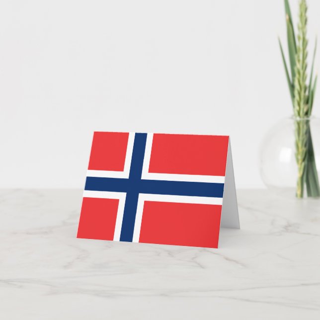 Carte Drapeau norvégien (Devant)