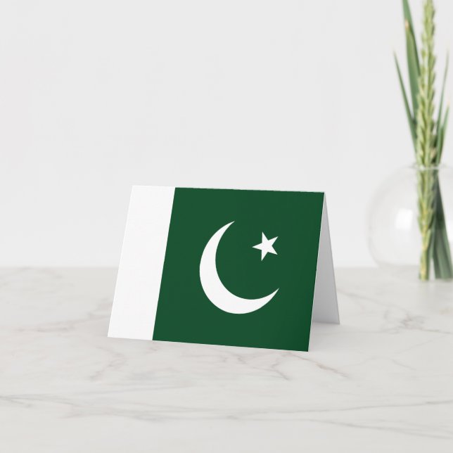 Carte Drapeau pakistanais (Devant)