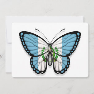 Carte Drapeau papillon guatémaltèque
