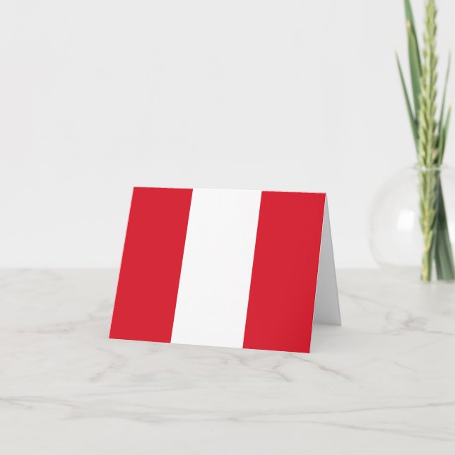 Carte Drapeau péruvien (Devant)