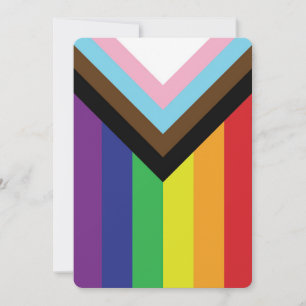 Carte Drapeau progressiste LGBTQIA